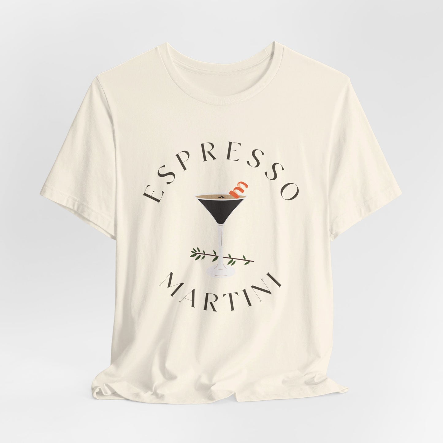 Espresso Martini Shirt, Choose White, Grey or Natural