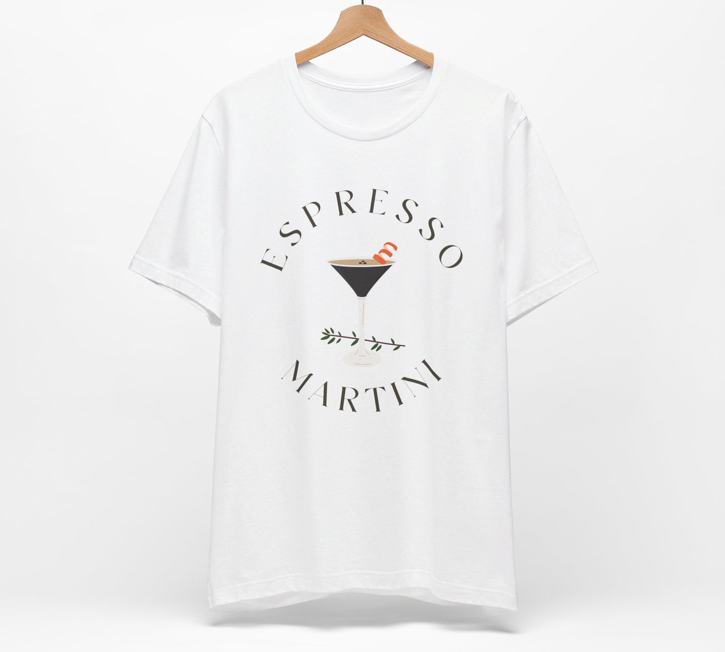 Espresso Martini Shirt, Choose White, Grey or Natural
