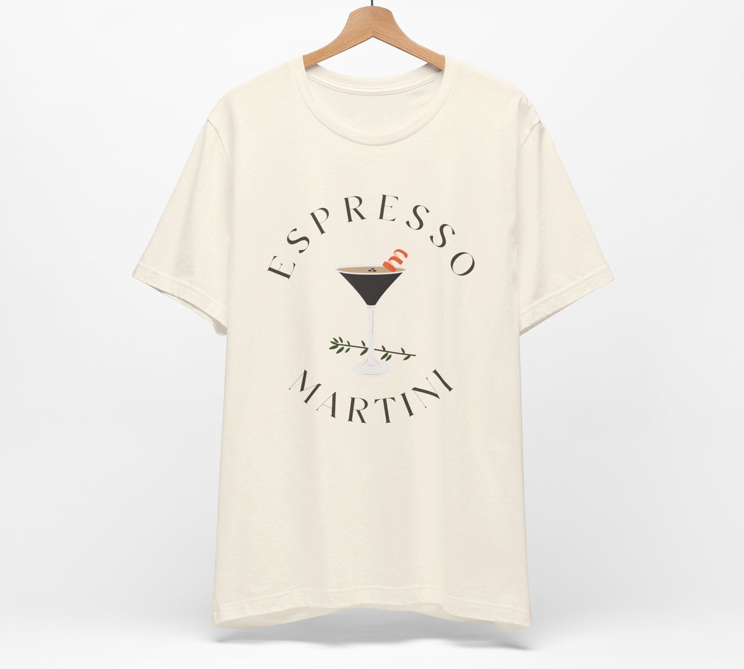 Espresso Martini Shirt, Choose White, Grey or Natural