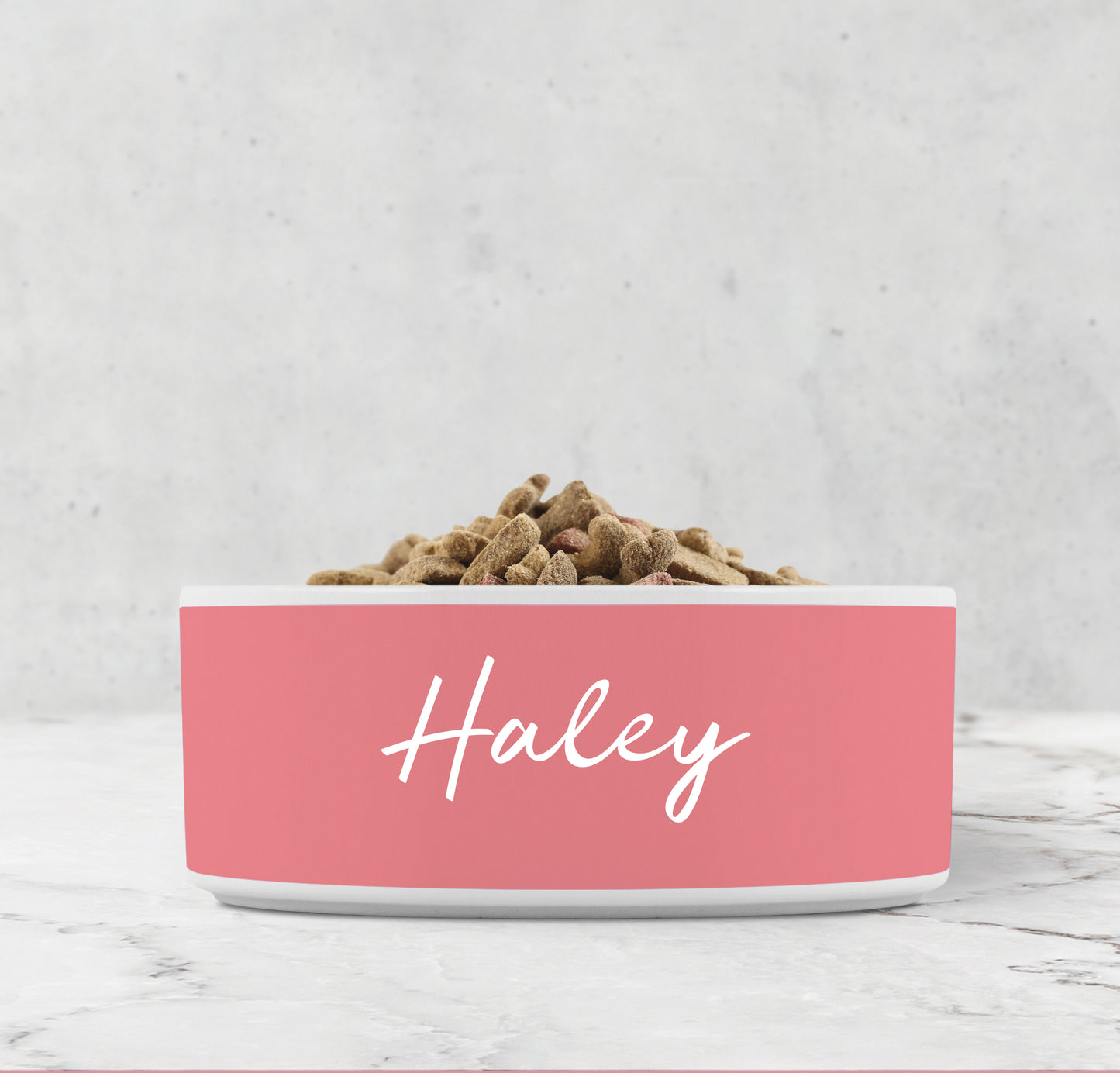 Personalized Ceramic Pet Bowl, Pink