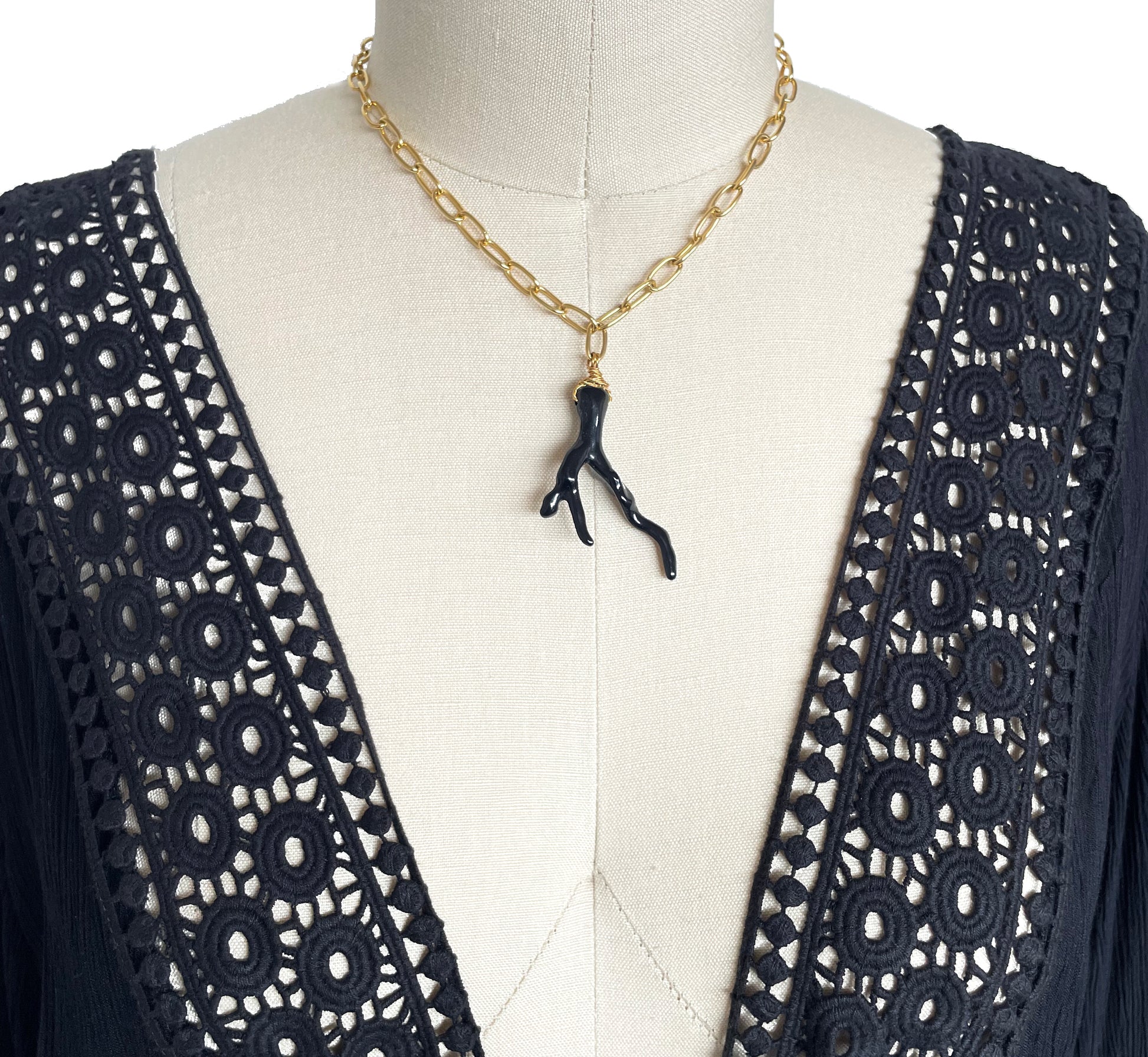 Black Coral Necklace
