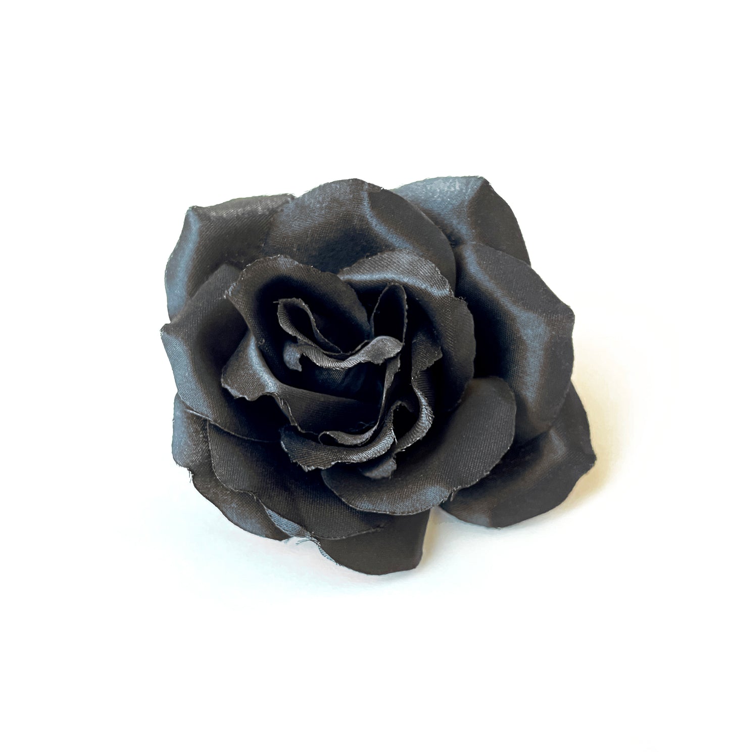 Black Rose Flower Pin Brooch