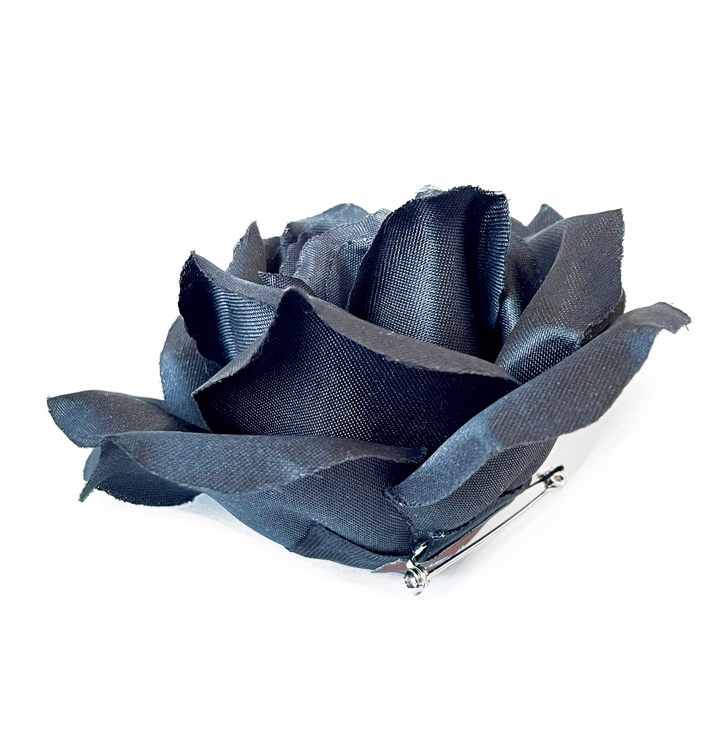 Black Rose Flower Pin Brooch