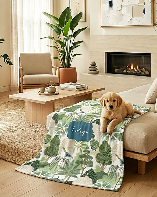 Personalized Pet Blanket, Botanical Garden