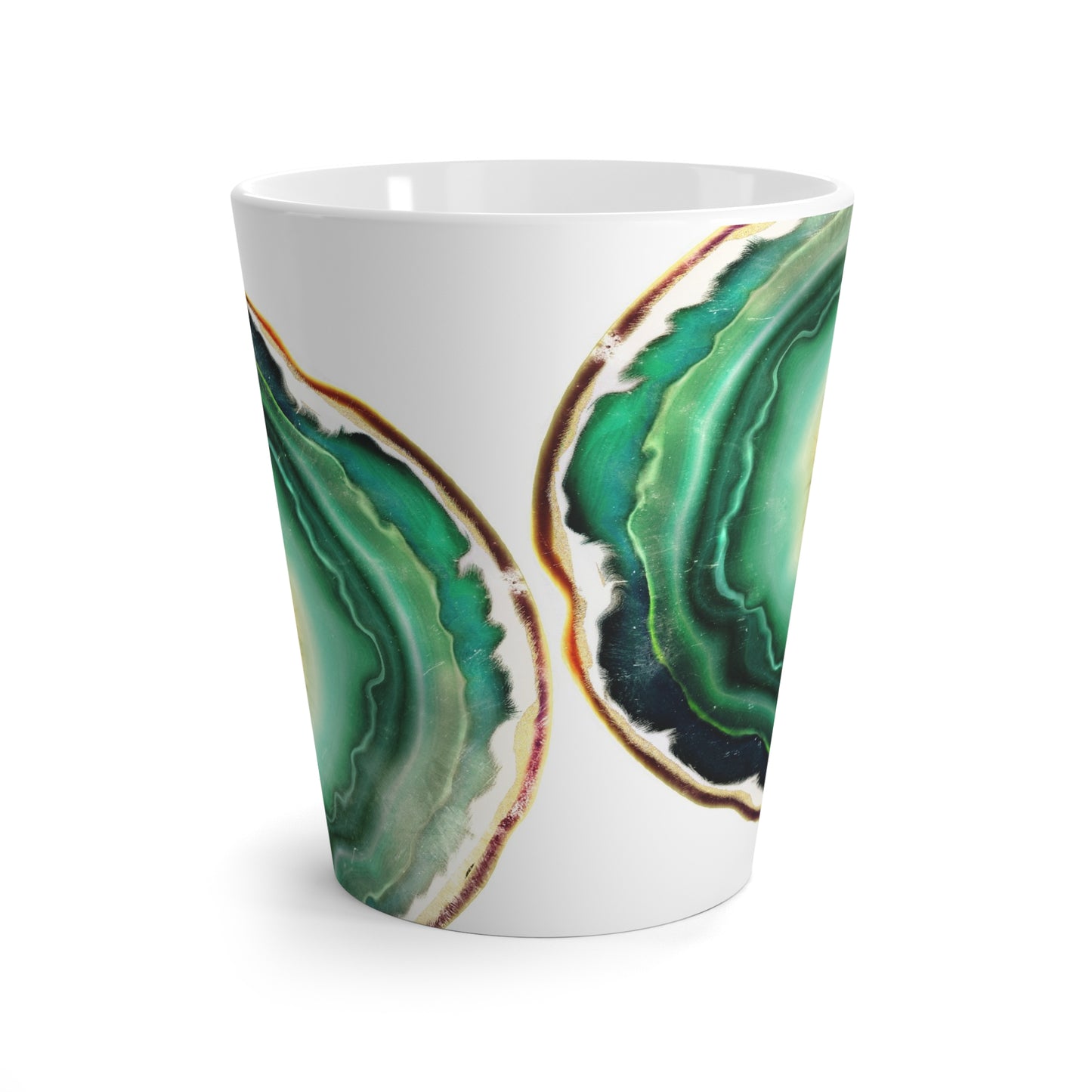 Green Agate Modern Ceramic Mug - 12oz Latte Mug
