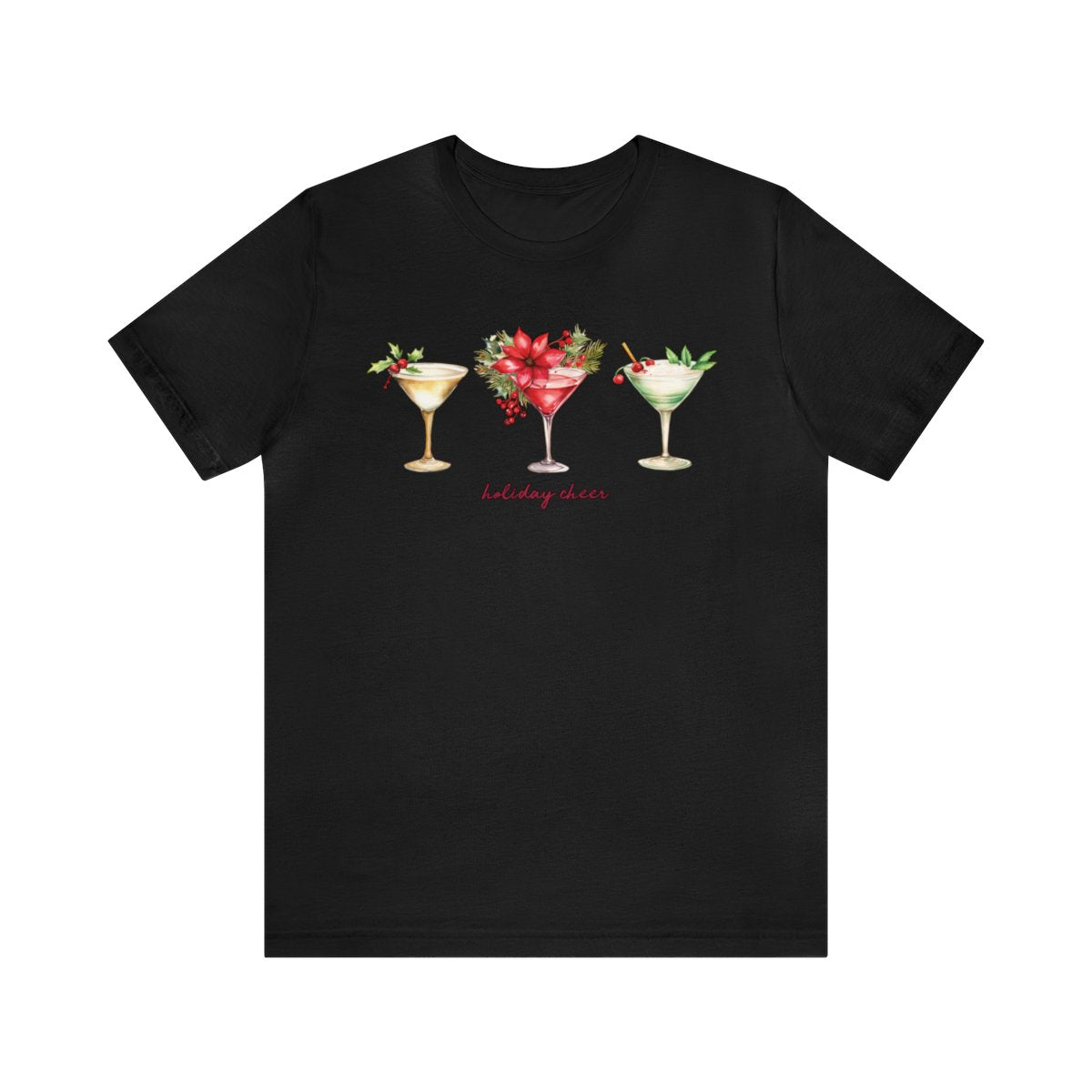 Christmas Cocktails Holiday Cheer T-Shirt