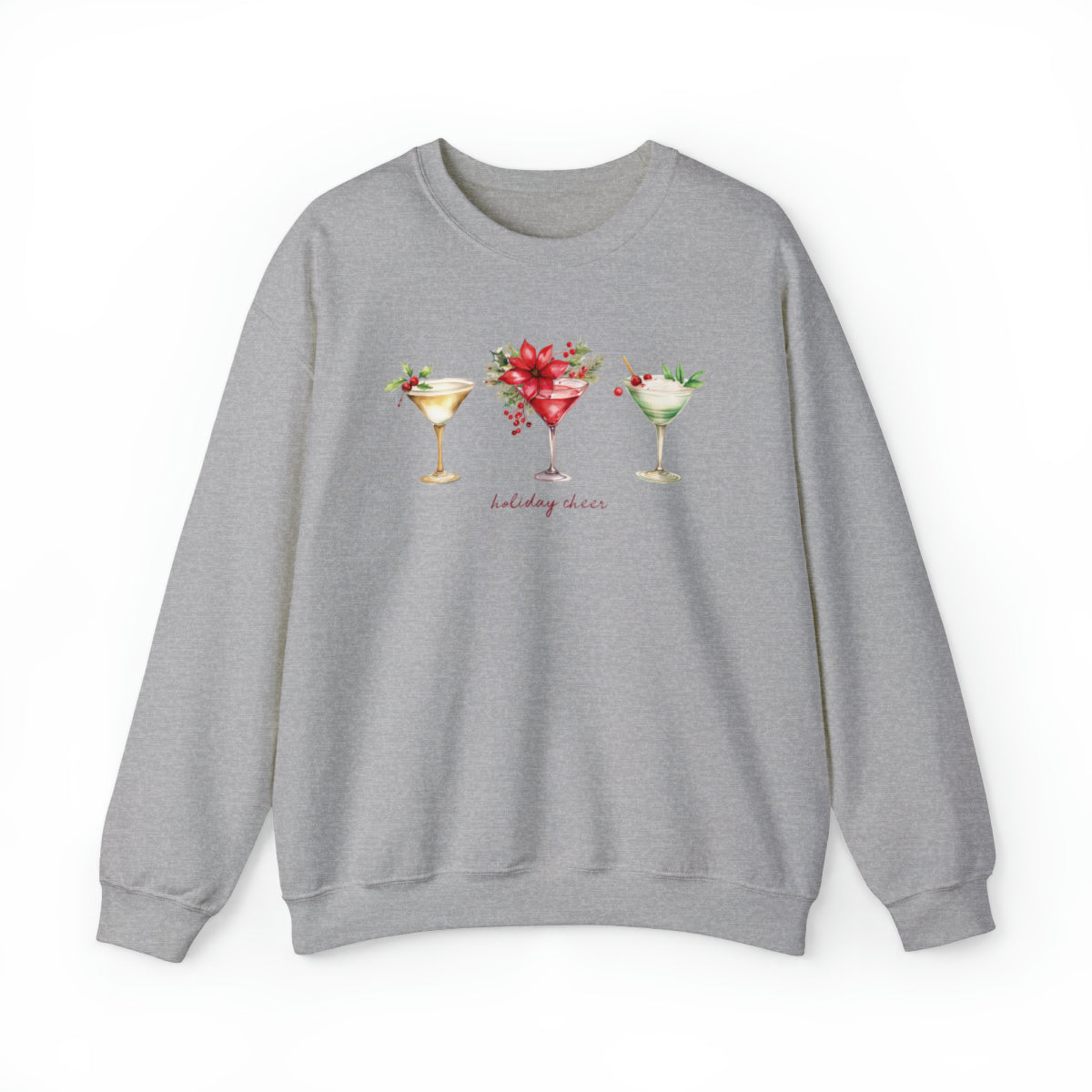 Christmas Cocktails Holiday Cheer Sweatshirt