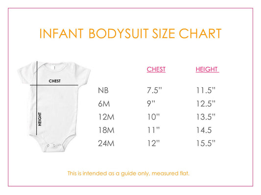 Macaron Stacked Baby One Piece Tee, White, Short Sleeve
