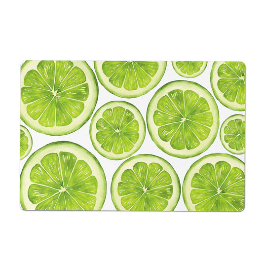 Lime Slices Print Counter Mat