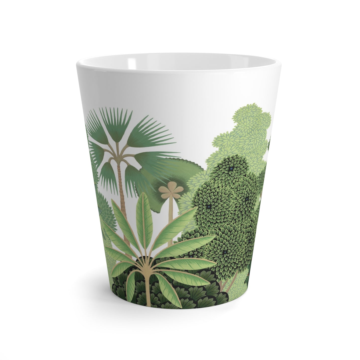 Tropical Trees Modern Ceramic Mug - 12oz Latte Mug