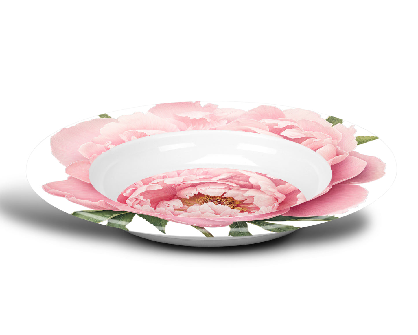 Pink Peony Bowl, Set of 4, Luxury Plastic