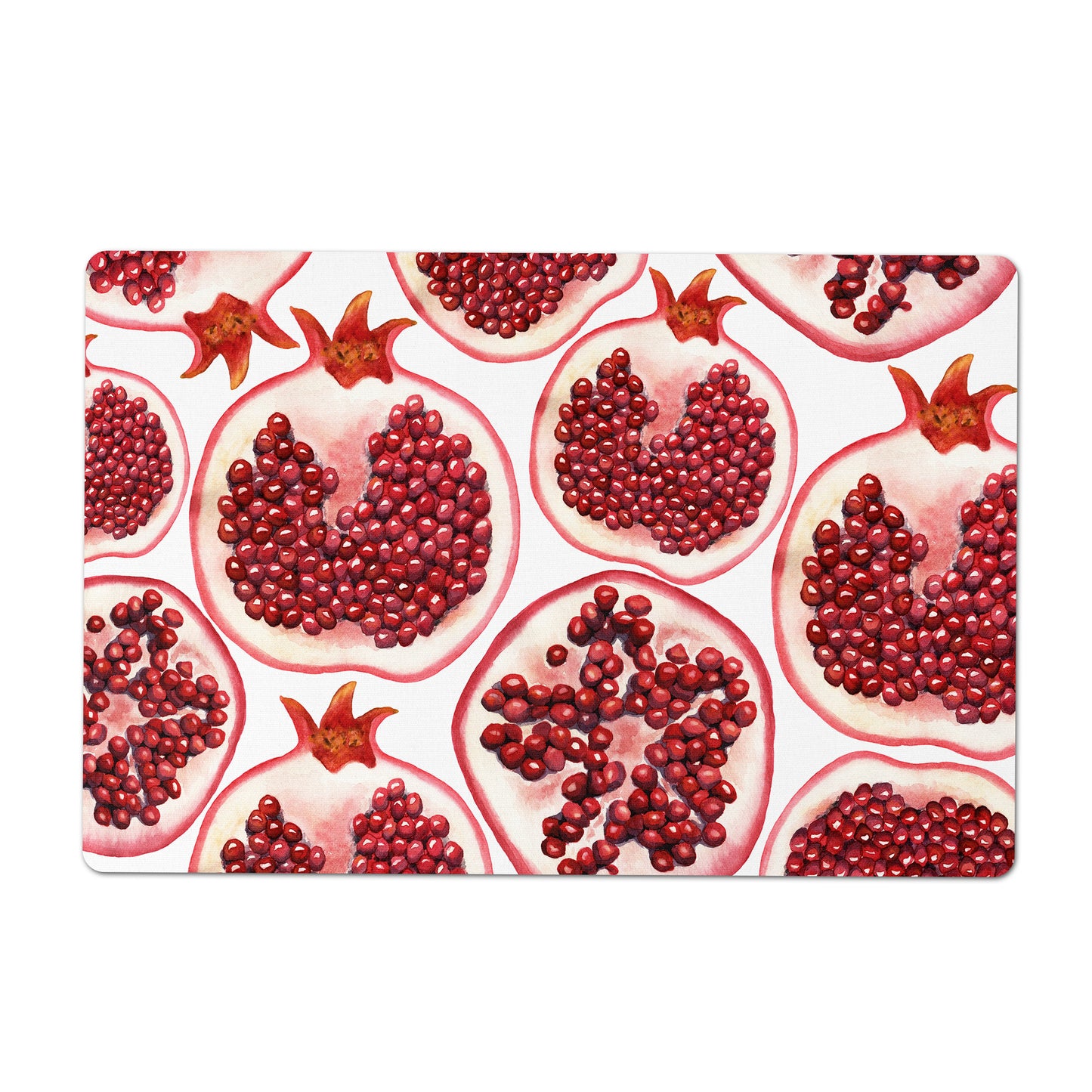 Pomegranate Print Counter Mat