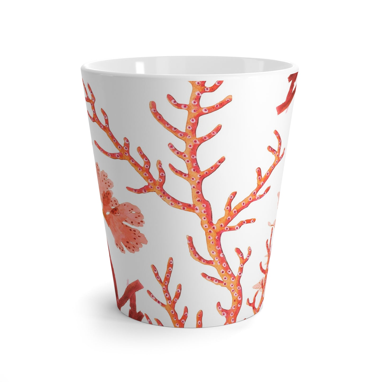 Red & Pink Sea Coral Modern Ceramic Mug - 12oz Latte Mug