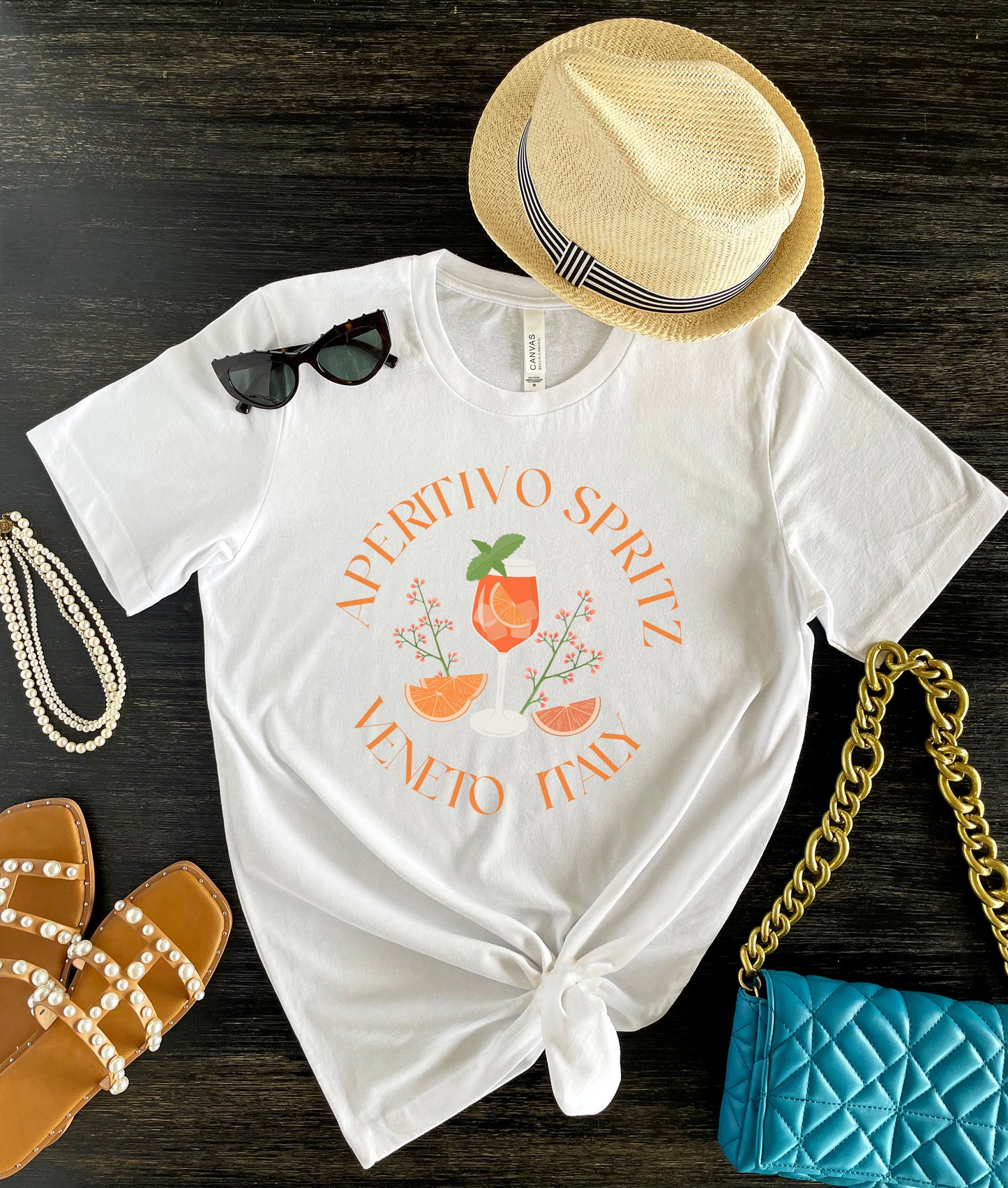 Aperitivo Spritz T-Shirt, Choose White or Black