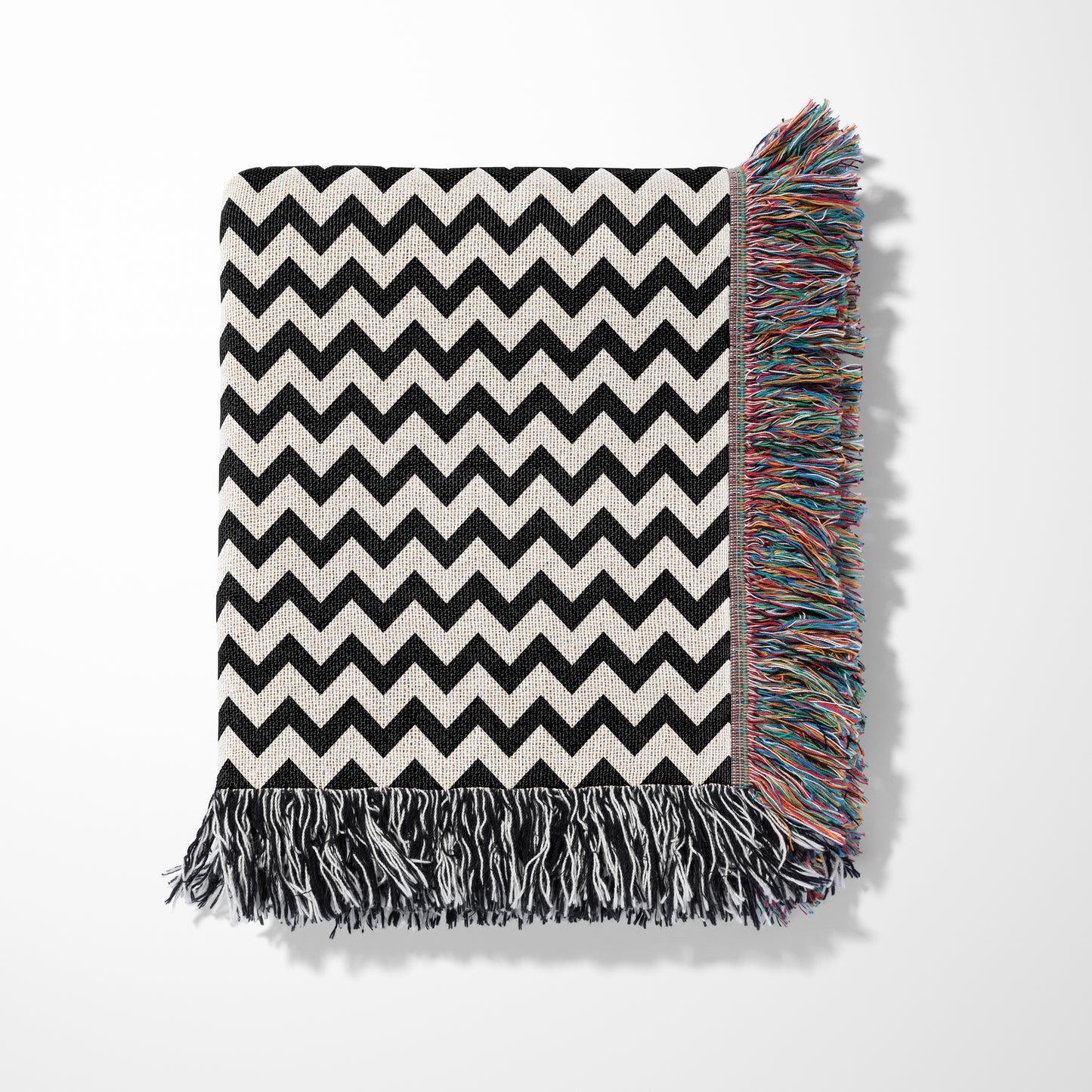 Personalized Woven Throw Blanket, Chevron Stripes, 100% Cotton