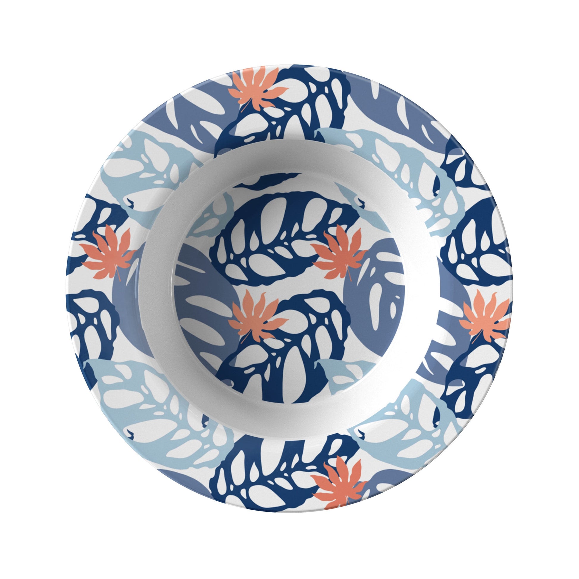 Tropical Monstera Leaves Plastic Bowl Set