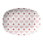 Alpha-gal safe friendly food serving dish labeled with alpha-gal safe in red 
