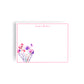 Personalized Birth Month Flower Boxed Notecards, April - Sweet Pea