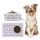 Butterflies Ceramic Pet Bowl, Lavender and White