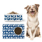 Butterflies Ceramic Pet Bowl, Indigo Blue and White