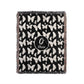 Custom woven black and cream blankets and throws with stylish butterfly pattern, personalized with monogram initials, a name, or warm message, make the perfect one-of-a-kind gift.