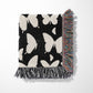 Personalized Gift Woven Throw Blanket, Butterflies, 100% Cotton