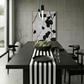Black & White Canopy Stripe Table Runner, 16" x 90"