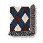 In My Cozy Era Argyle Woven Throw Blanket