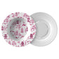 Chinoiserie Toile Bowl, Pink and White, Luxury Plastic, Choose Single or Set