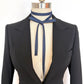 Blue Denim Bow Choker  - Skinny Ribbon Scarf & Necktie, Unisex