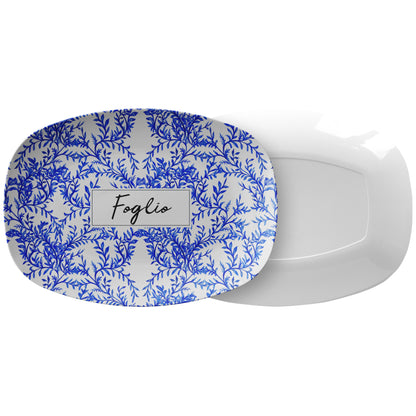 Foglio, Blue Vines Platter