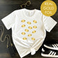 Gold Lips Gold Foil Graphic Kiss Tshirt for Women
