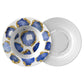 Luxury Sapphire & Gold Gemstone Plastic Bowls - Choose Single or Set