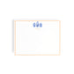 Personalized Chinoiserie Ginger Jars Notecards, Custom Stationery Set, Orange