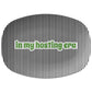 In My Hosting Era Serving Platter, Black and White Stripe, Luxury Plastic