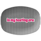 In My Hosting Era Serving Platter, Black and White Stripe, Luxury Plastic