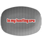 In My Hosting Era Serving Platter, Black and White Stripe, Luxury Plastic