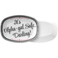 It's Alpha-gal Safe Darling! Labeled Serving Platter – Black/White, Luxe Plastic 10" x 14"