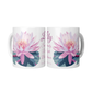 Personalized Birth Month Flower Mug, July - Water Lily