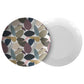 Modern Solid Leaf Plates, Earth Tones, Luxury Plastic, Choose Single or Set