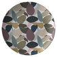 Modern Solid Leaf Shapes Plate, Earth Tones