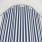 Canopy Stripe Shower Curtain, Navy Blue and White