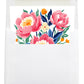 Personalized Birth Month Flower Boxed Notecards, November - Peony