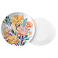 Personalized Birth Month Flower Plate, October - Marigold, Luxury Plastic