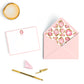 Personalized Gemstone Notecards – Custom Stationery Set, Rose Quartz Geode