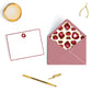 Personalized Gemstone Notecards – Custom Stationery Set, Ruby Geode
