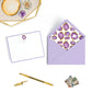 Personalized Gemstone Notecards – Custom Stationery Set, Amethyst Geode