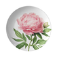 Pink Peony Flower Dinner Plates Set - Outdoor Dining Plastic Plates