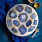 Luxury Sapphire & Gold Gemstone Plastic Plates – Choose Single or Set