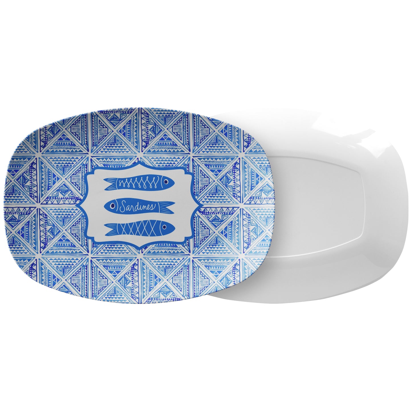Sardines + Tiles Serving Platter, Luxury Plastic